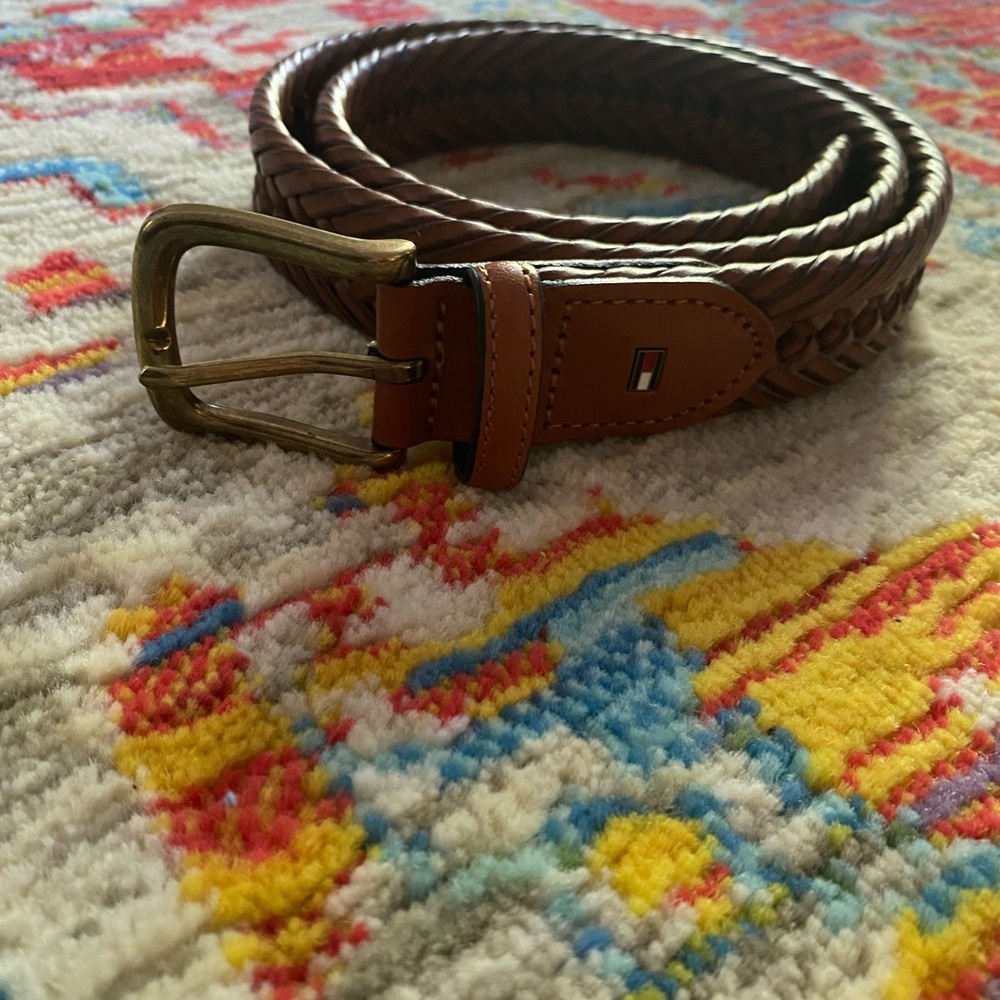 Tommy Hilfiger Brown Braided Belt